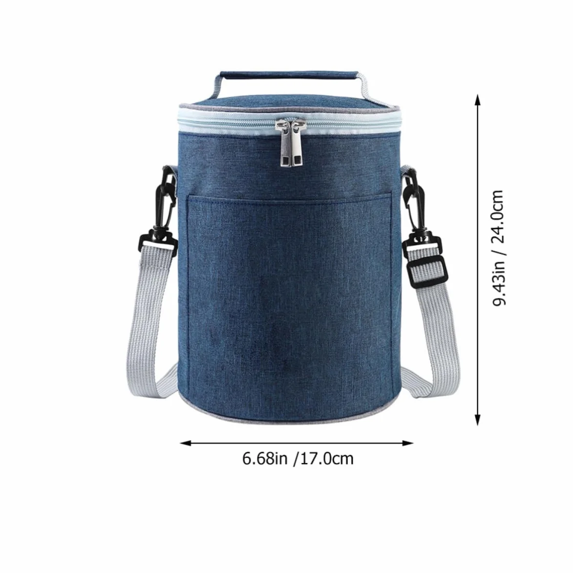 jojofuny 1pieza Bolsa Térmica para Almuerzo Mediana de Aluminio Portátil con Aislamiento de Oxford Bolsa Isotérmica para Comida de Camping y Trabajo Contenedor de Almacenamiento Resistente