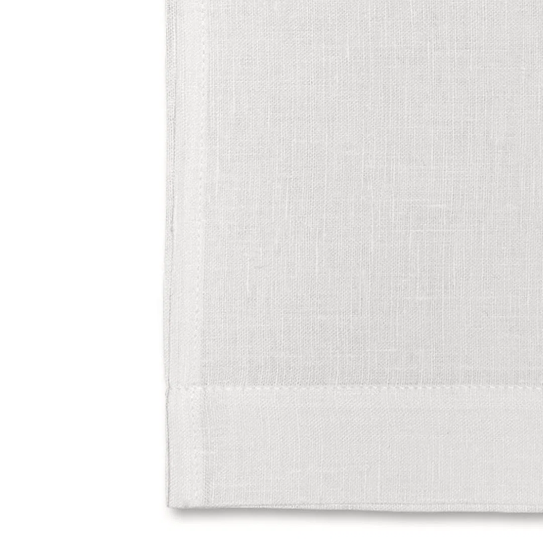 Cuore di lino - Toalla de lino para invitados, 100% puro lino, fabricada en Italia, moderna, color blanco óptico (40 x 60 cm)