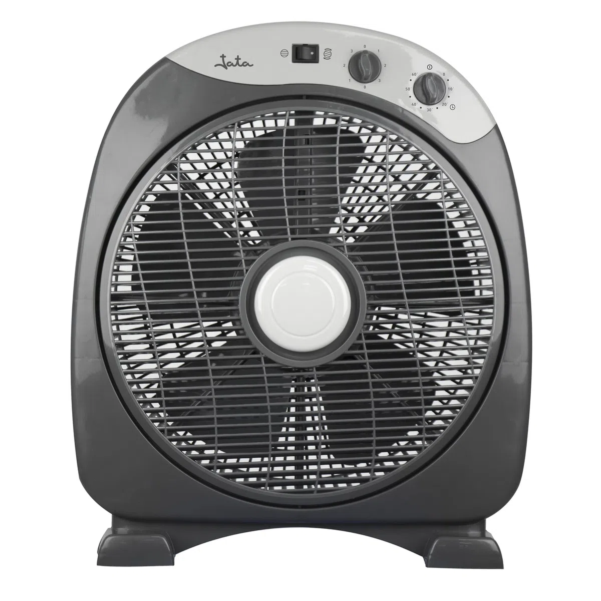 JATA JVVS3015 - Ventilador de Suelo Oscilante 3 Velocidades, Silencioso 60 dB, Temporizador 60 min, 33,5 cm, Bajo Consumo, Desconexión Automática, 1419 m³/h
