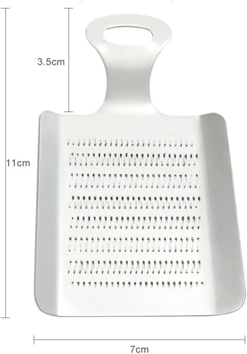 Prensa de ajos Picador, triturador de Jengibre y ajos escurridor de Acero Inoxidable para Picar finamente Especias sin ensuciar ni salpicar, Plata, 11 * 7 * 3,5 cm
