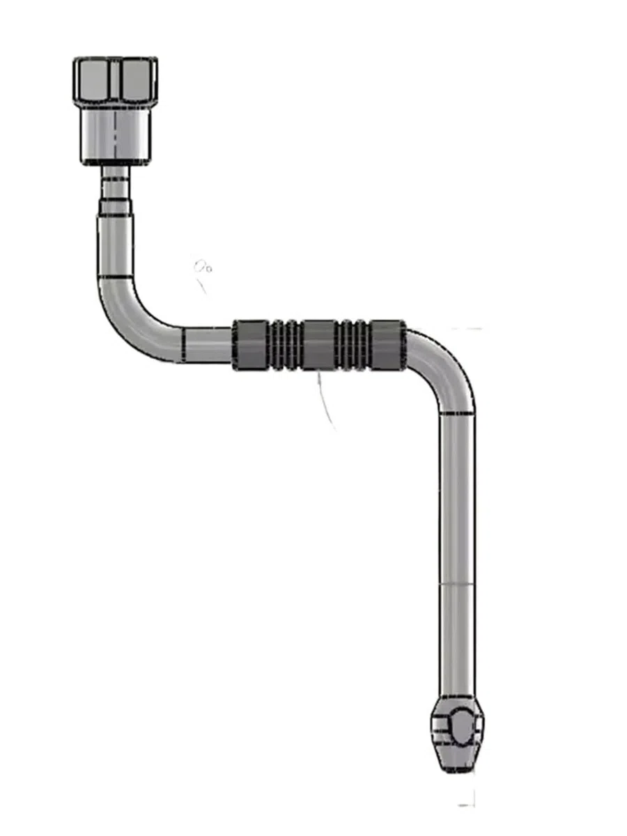 Boquilla de tubería de vapor mejorada de 4 orificios | Pieza modificada resistente al calor for cafeteras espresso semiautomáticas