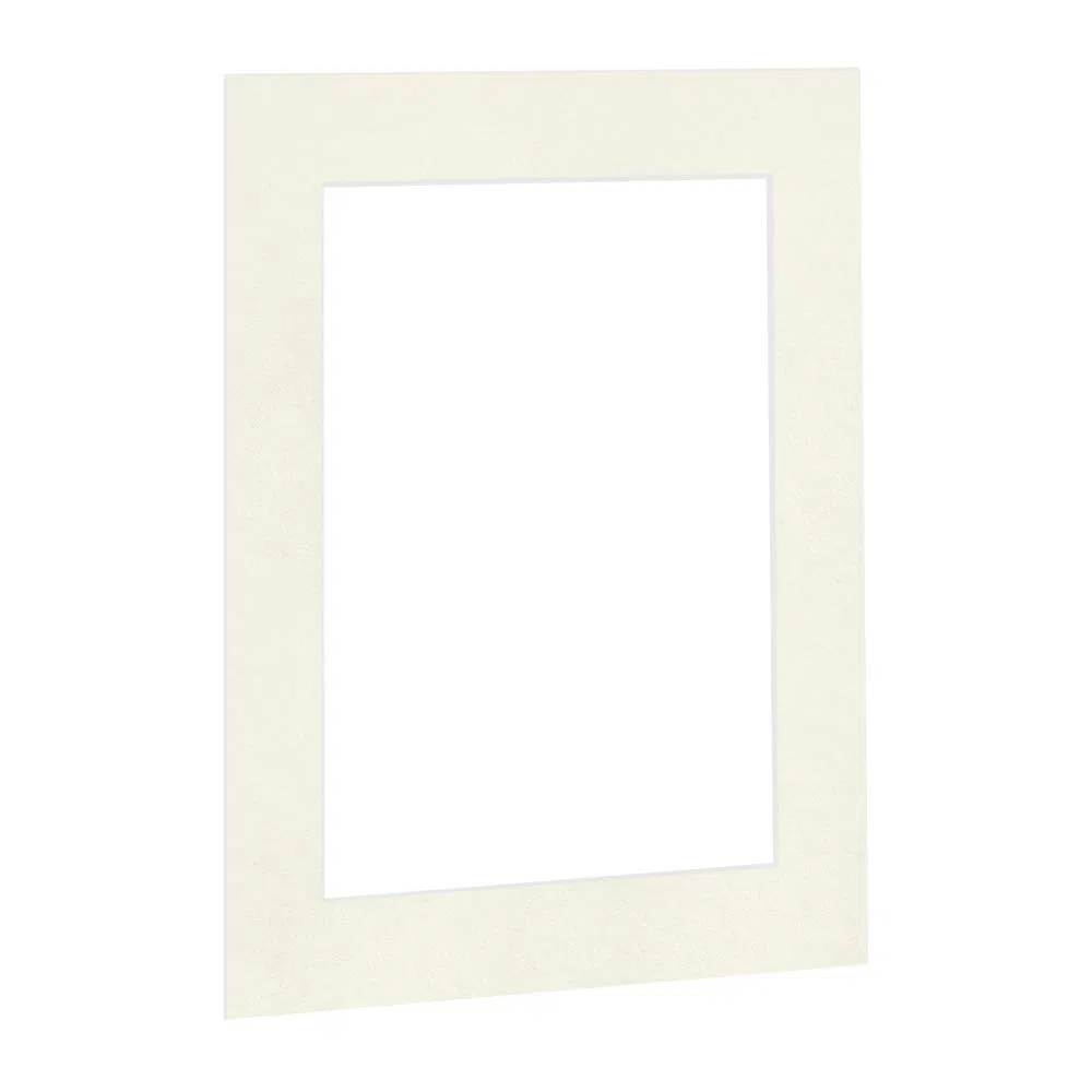 Bildershop-24 Passepartout en blanco crema de 40x50 cm (ancho x alto) dimensiones exteriores con recorte para imagen de tamaño 30x40 cm (ancho x alto)