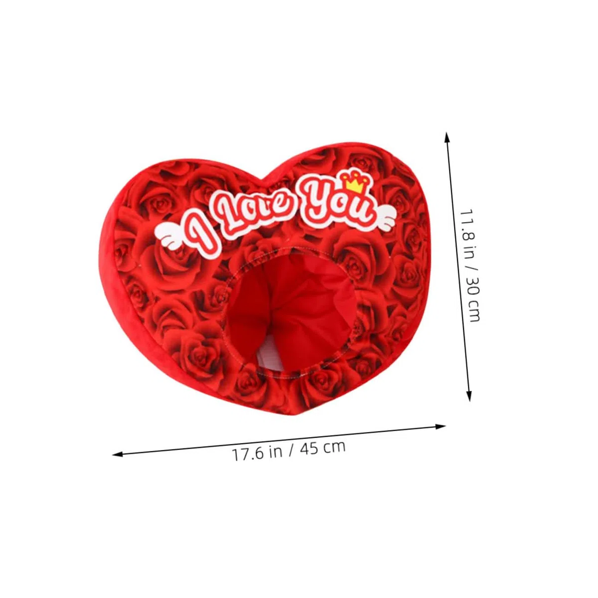 DOITOOL Sombrero de Peluche con Corazón para San Valentín Unisex Diseño Romántico y Accesorio Multifunción para Disfraces Fiestas Fotos y Celebraciones