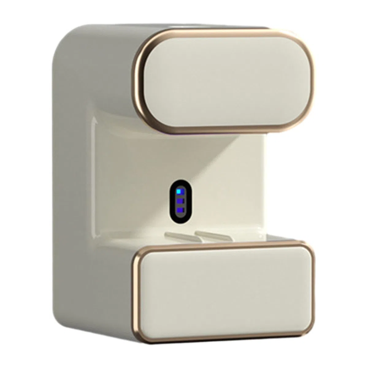Dispensador Eléctrico de Pasta de Dientes, de Pared, Organizador de Pasta de Dientes, Soporte para Pasta de Dientes Y Cepillo de Dientes, Accesorio de, Blanco con luz, Individual