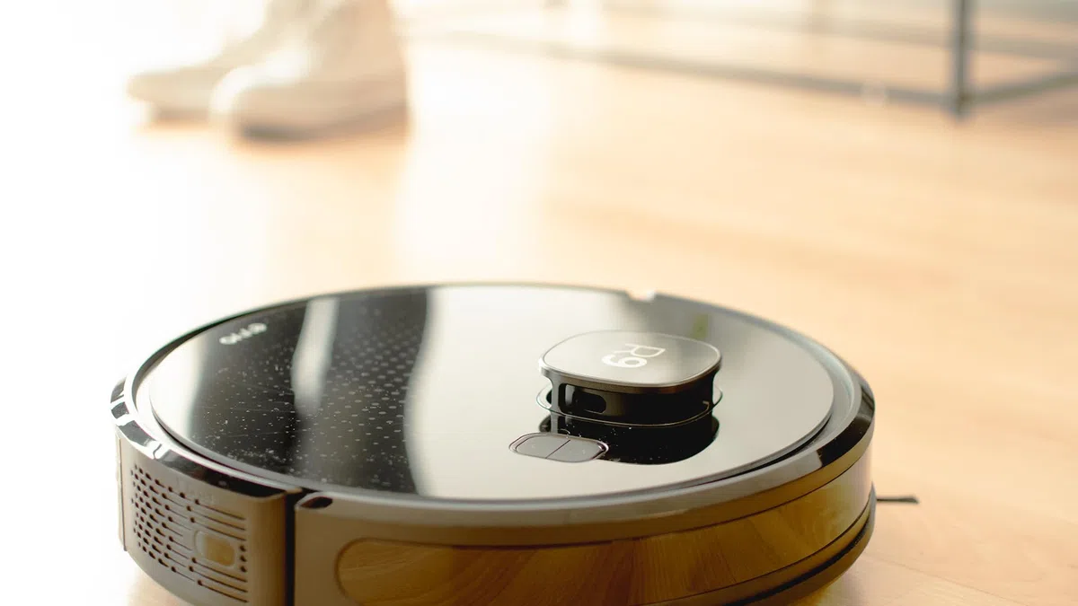 EVVO Robot Aspirador R9, Tecnología Láser, navegación Ultra-precisa, 3.000 Pa, autonomía 110 Minutos, aplicación móvil, aspira, Barre, friega y Pasa la mopa (Sin Base de autovaciado)