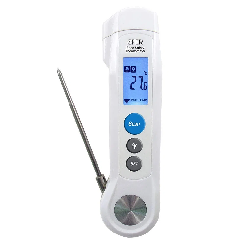 Sper Scientific Termómetro de seguridad de alimentos con infrarrojos con calibración y servicio de EE. UU.