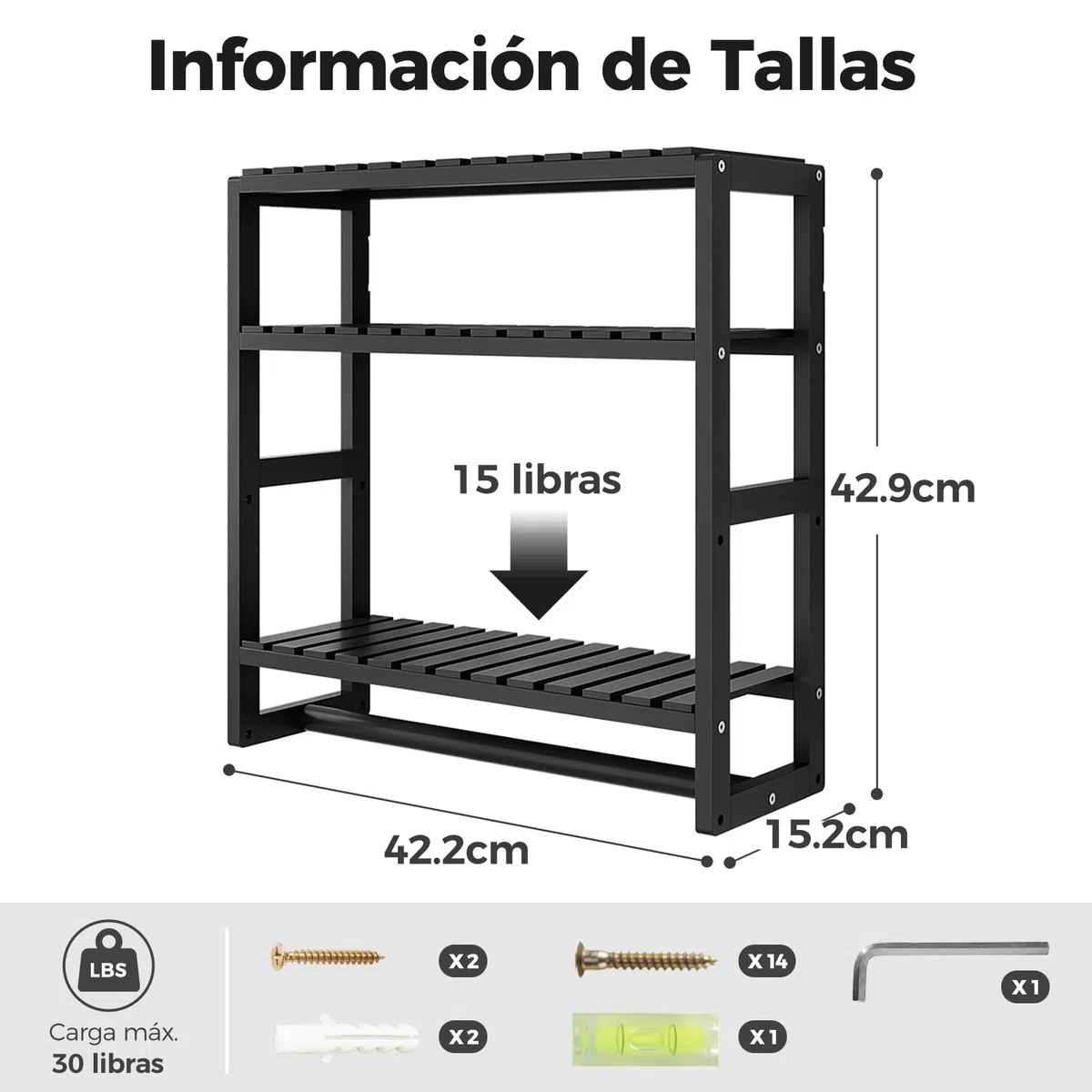 Bamworld Estantes flotantes de almacenamiento de baño de 3 niveles – Bambú multifuncional ajustable sobre estante de inodoro organizador de baño para ahorrar espacio almacenamiento de montaje en pared