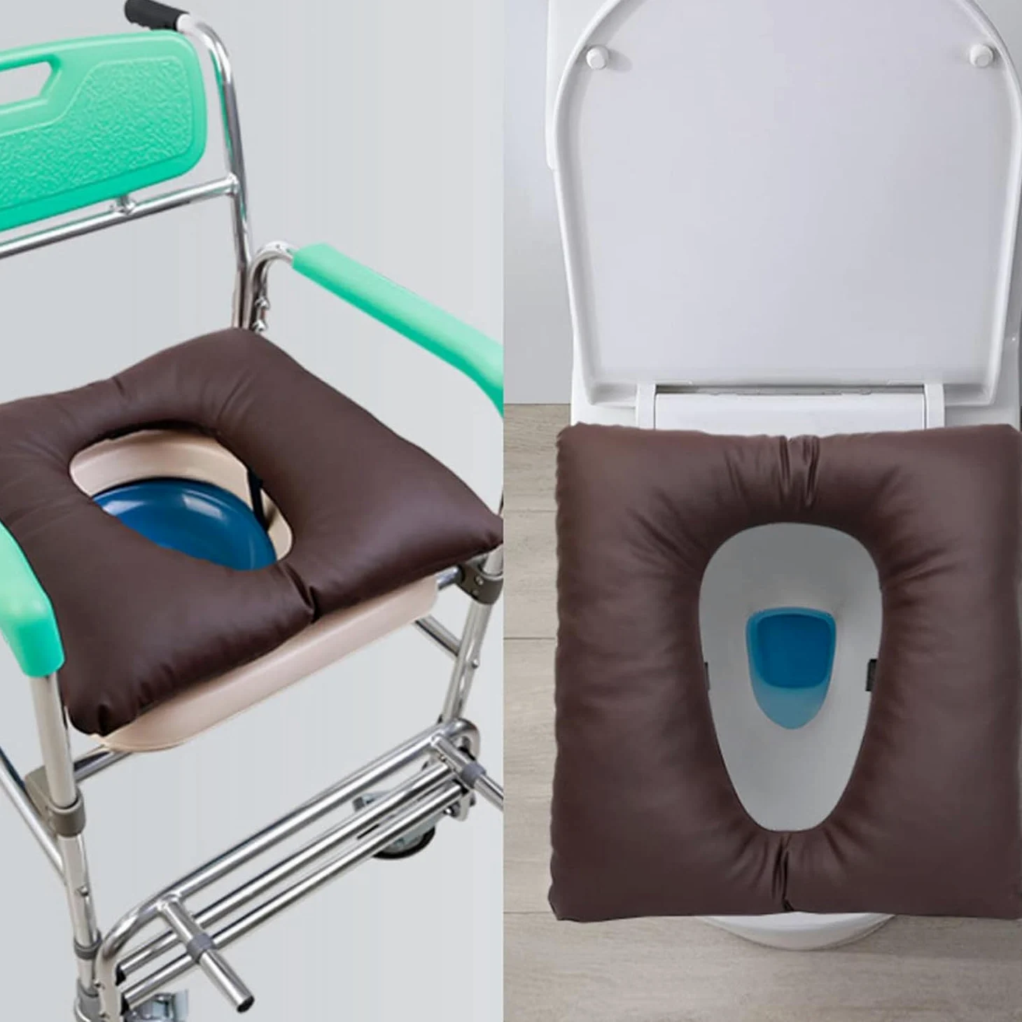 Almohada de dona antiescaras para silla de ruedas y oficina en casa, cojín de alivio del dolor para hemorroides, cómoda almohadilla de asiento para inodoro y silla