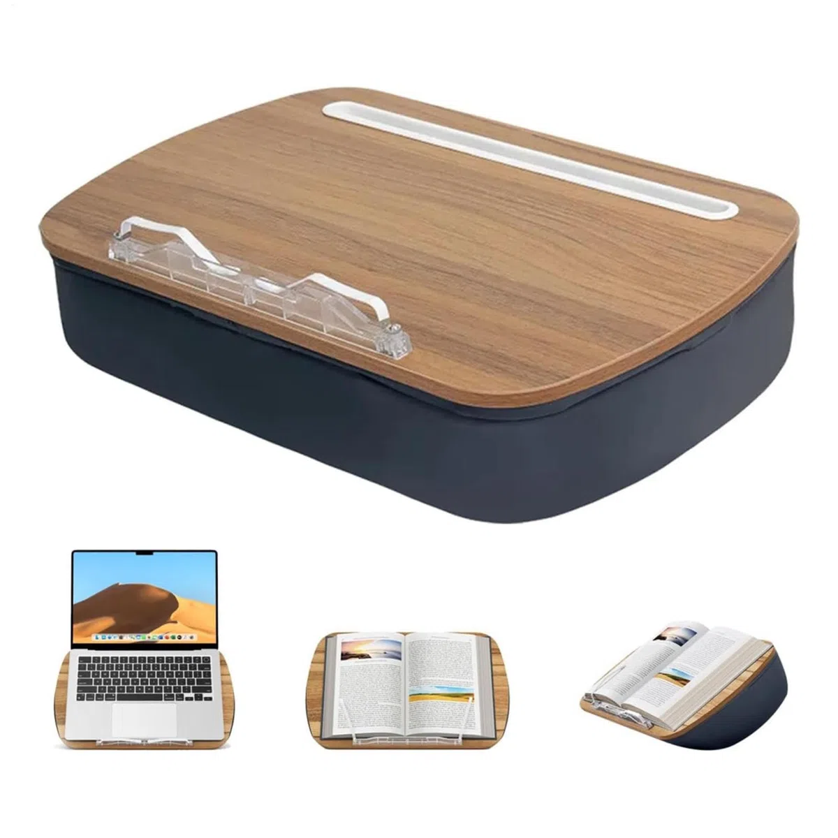 Soporte Almohada para Lectura Ángulo Ajustable Reduce Tensión Cervical | Almohada de lectura en cama con soporte Relleno de Bolitas de Espuma, para Lectores, Portátil, Cama, Sofá, Tablet, E-Reader