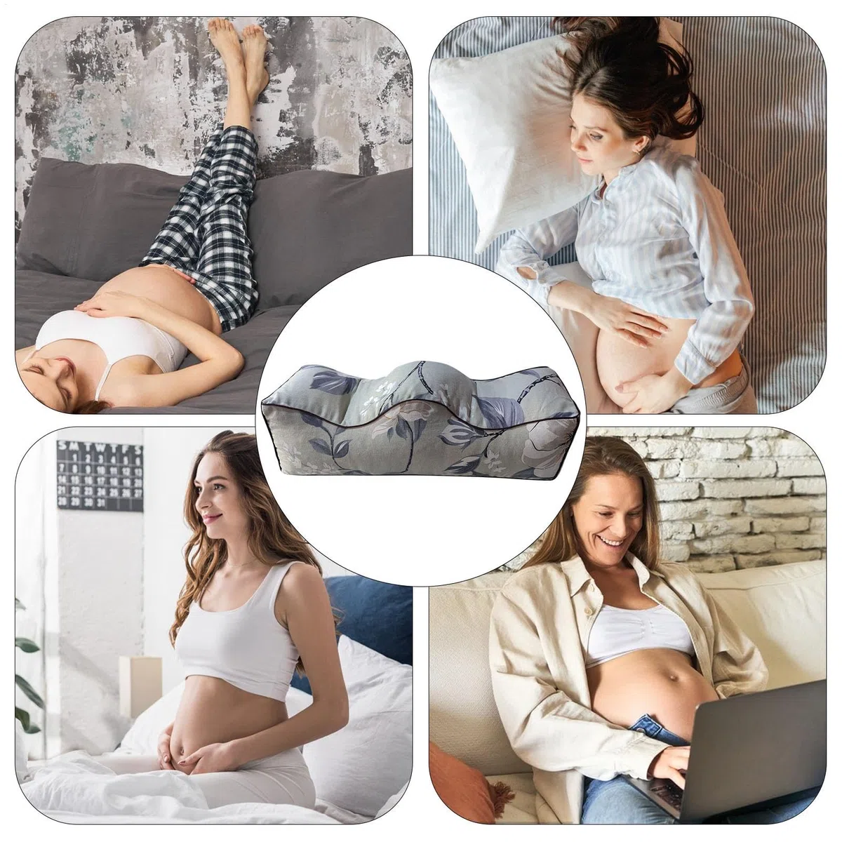 Almohada de Apoyo para piernas para Dormir | Almohada ortopédica para | piernas para dormir de lado y espalda | Cómodo cojín de espuma para la circulación sanguínea, elevación del pie y soporte de