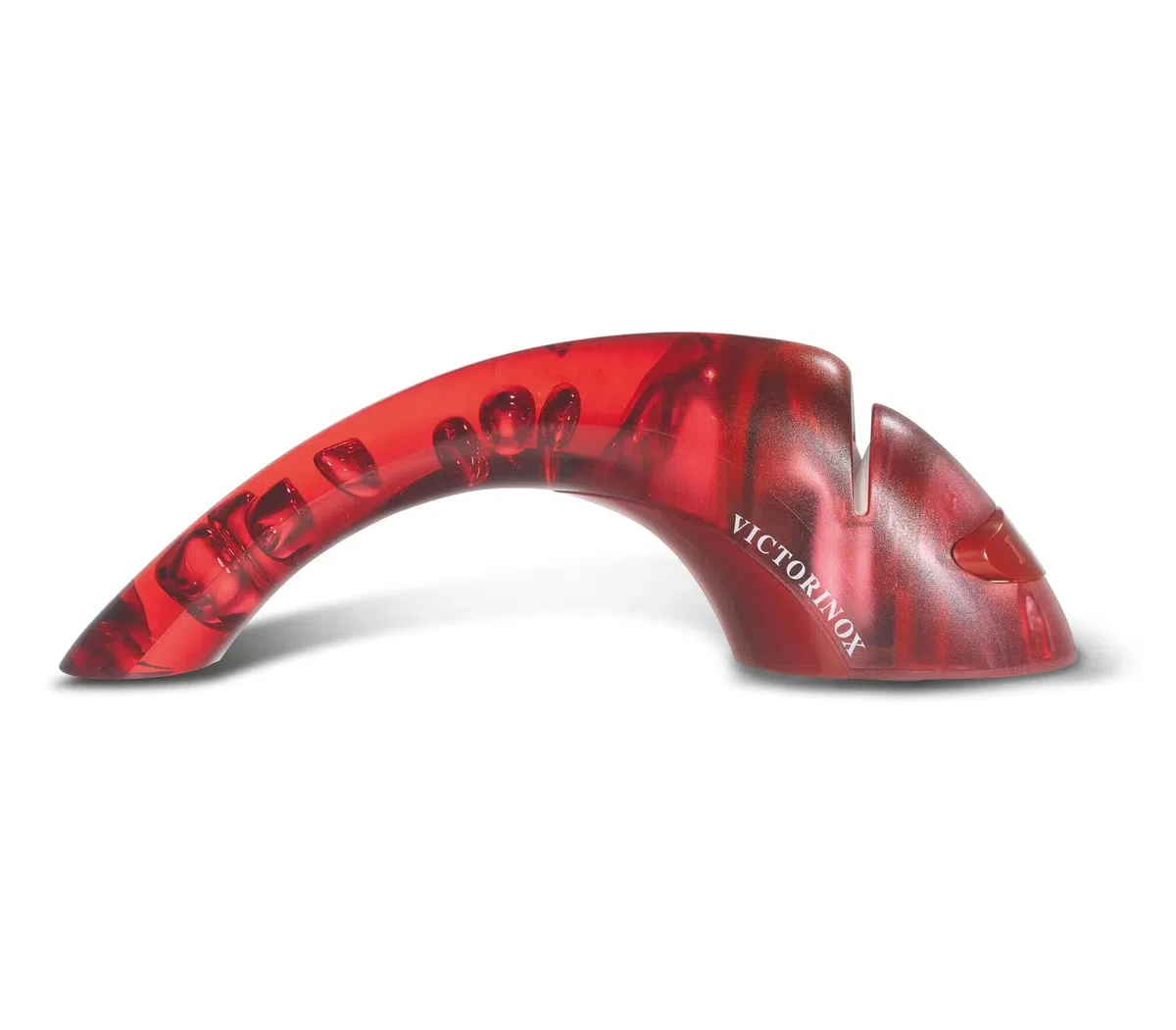 Victorinox Afilador de cuchillos con rodillos cerámicos para uso doméstico, 2 etapas, manejo seguro, para diestros y zurdos