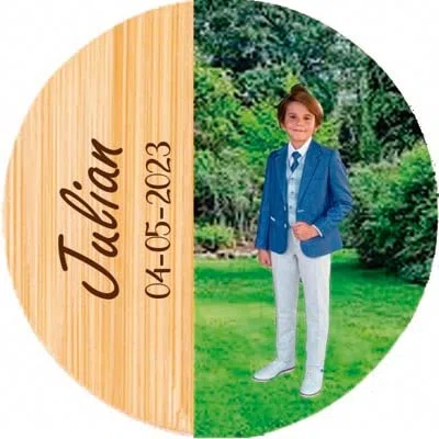 Lote 10 abridor con iman de nevera Abrebotella comunión, PERSONALIZADO con foto nombre y fecha. Abrebotella personalizado, abrebotella madera