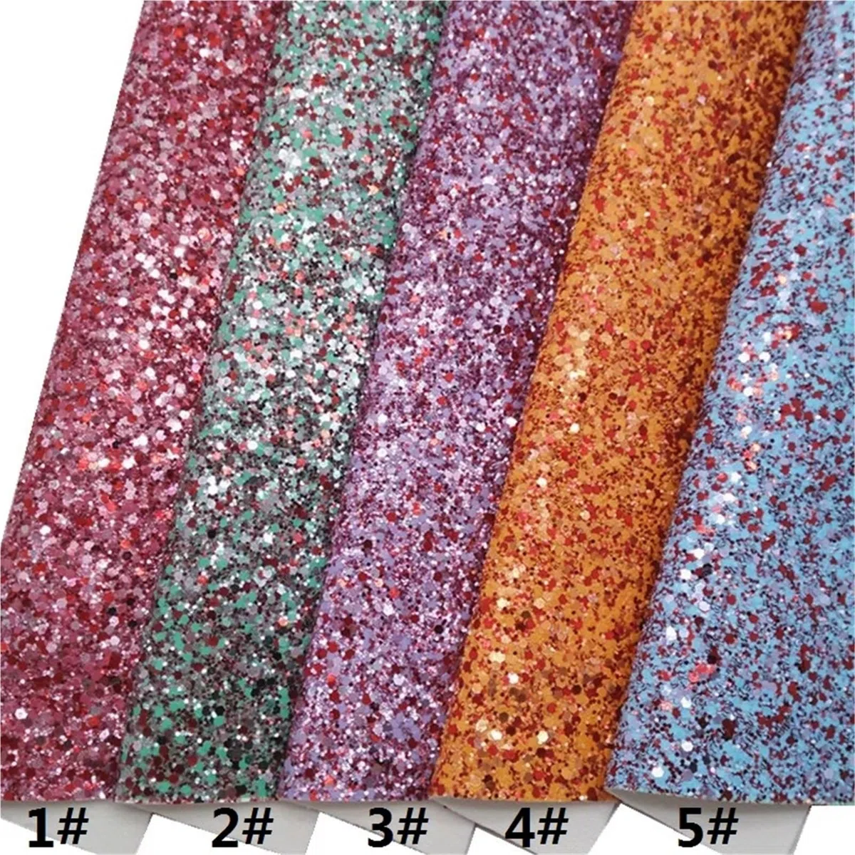 Tela de vinilo sintético con base fieltro cuero purpurina gruesa roja for manualidades, lazos, bolsos, mini rollo 30 x 134 cm para manualidades(7-30X134CM)