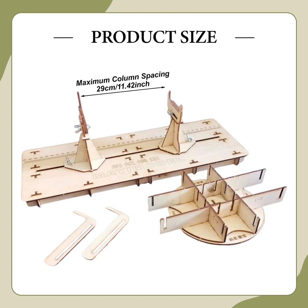 Base para Maquetas de Barcos con Bordes Redondeados, Soporte de Fabricación Experta para Maquetas de Barcos de Madera.