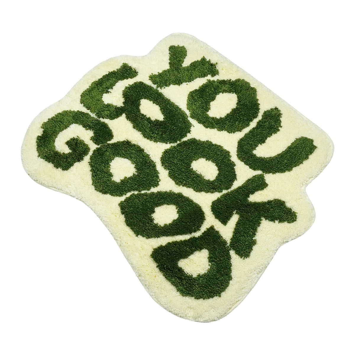 Alfombra Baño Divertida,Alfombra Antideslizante Lavable Creatividad,Alfombrilla de Pelo Medio Alfombrilla de Ducha Absorbente,Tapete Casa de Baño,54x64cm Verde