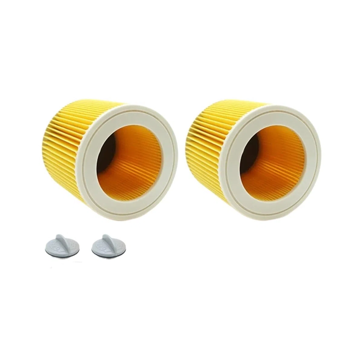 Accesorios para aspiradora Filtro HEPA, compatible con cartucho Karcher WD2250 WD3.200 MV2 MV3 WD3 Karcher (2 unidades)