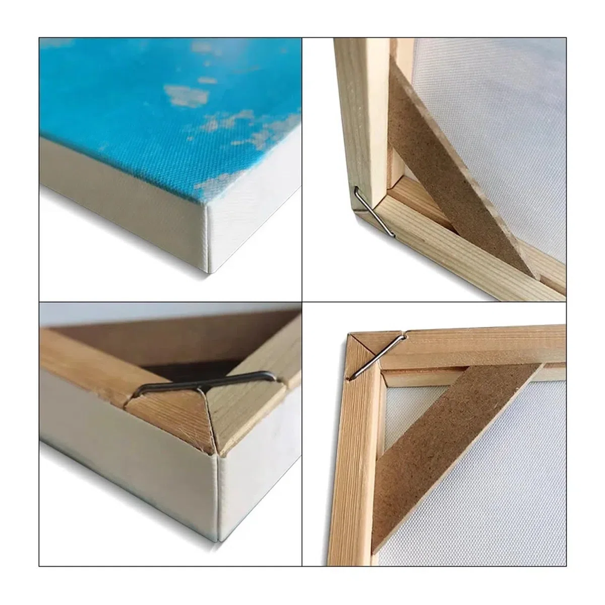 Bastidor Lienzo Sin Tela Marco de Madera for Cuadros al óleo de Diamantes, Carteles y Pinturas en Lienzo(35x15cm)