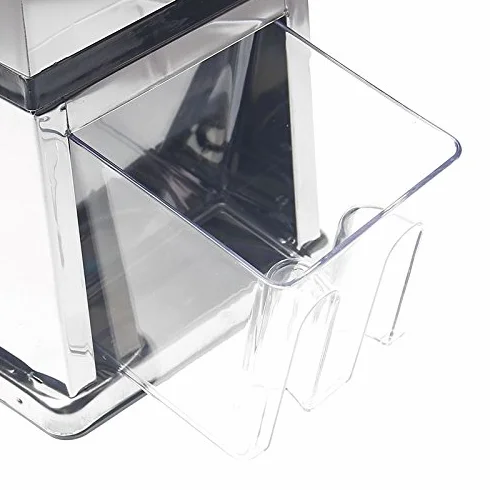 KATSU Picadora de Hielo Manual con Bandeja de Hielo y Cuchara para Cócteles y Batidos, Acero Inoxidable 769008