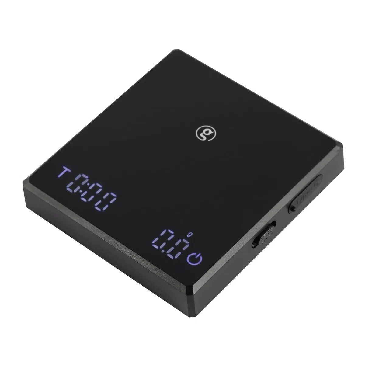 Gemilai Báscula digital de café con temporizador, 2 kg/0,1 g de alta precisión, medición precisa para espresso y vertido, con pantalla LCD, recargable