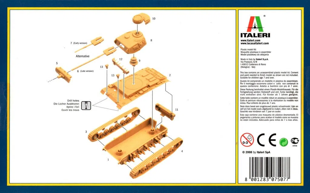 Italeri 7507S - Vehículos de Combate Blindados. J III