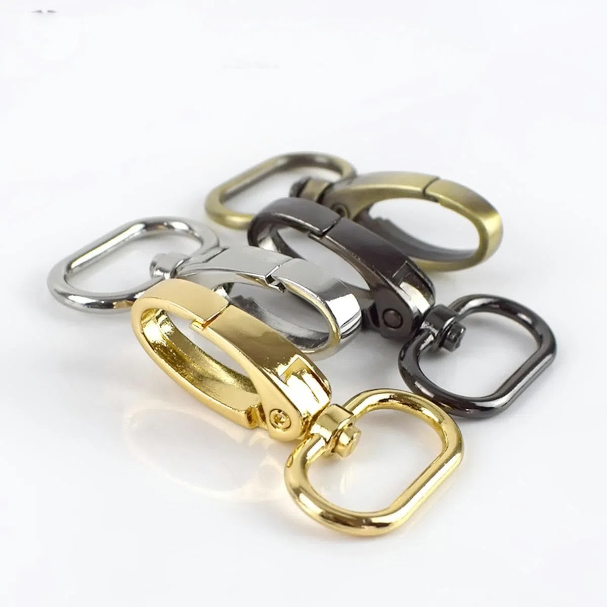 100 piezas 16/20/26/32/38 mm hebillas de metal correa de bolso langosta mosquetón giratorio gancho de presión collar llavero accesorios de bolso de bricolaje-32 mm-bronce