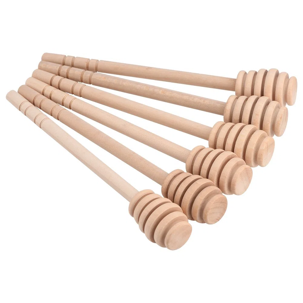 50 piezas de palitos de miel, cucharas de miel, varita de miel, agitador de mezcla de miel, excelente herramienta para rociar(Take Honey King Slot 16CM)