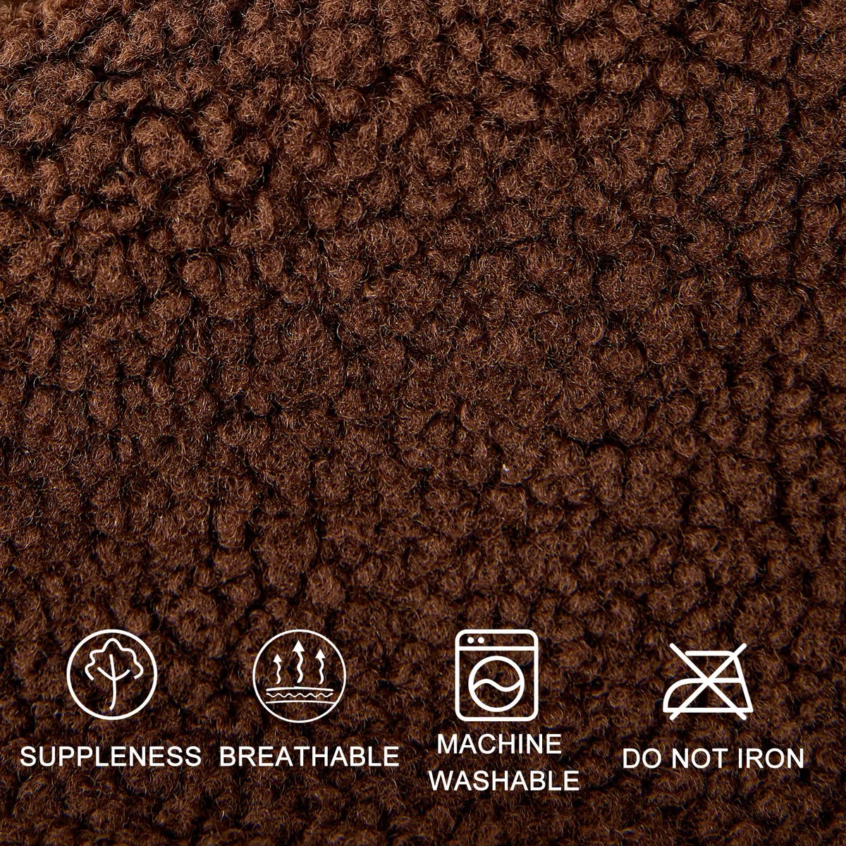 Fundas De Sofá para Brazos Antideslizantes Funda De Reposacabezas De Sofá para Silla Reclinable Fundas De Sillón Protector De Muebles con Bolsillos (Brown,3 Plaza)