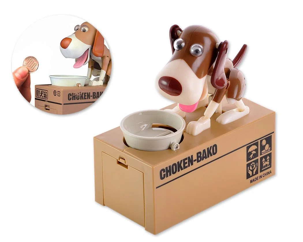 ds. Distinctive Style Hucha Perro Come Monedas, Caja de Ahorro de Dinero, Caja de Cerdito, Regalos Cumpleaños para Niños