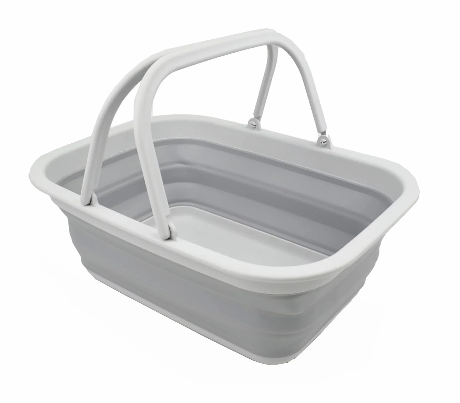 SAMMART 9,2L Cesta Plegable (Gris)