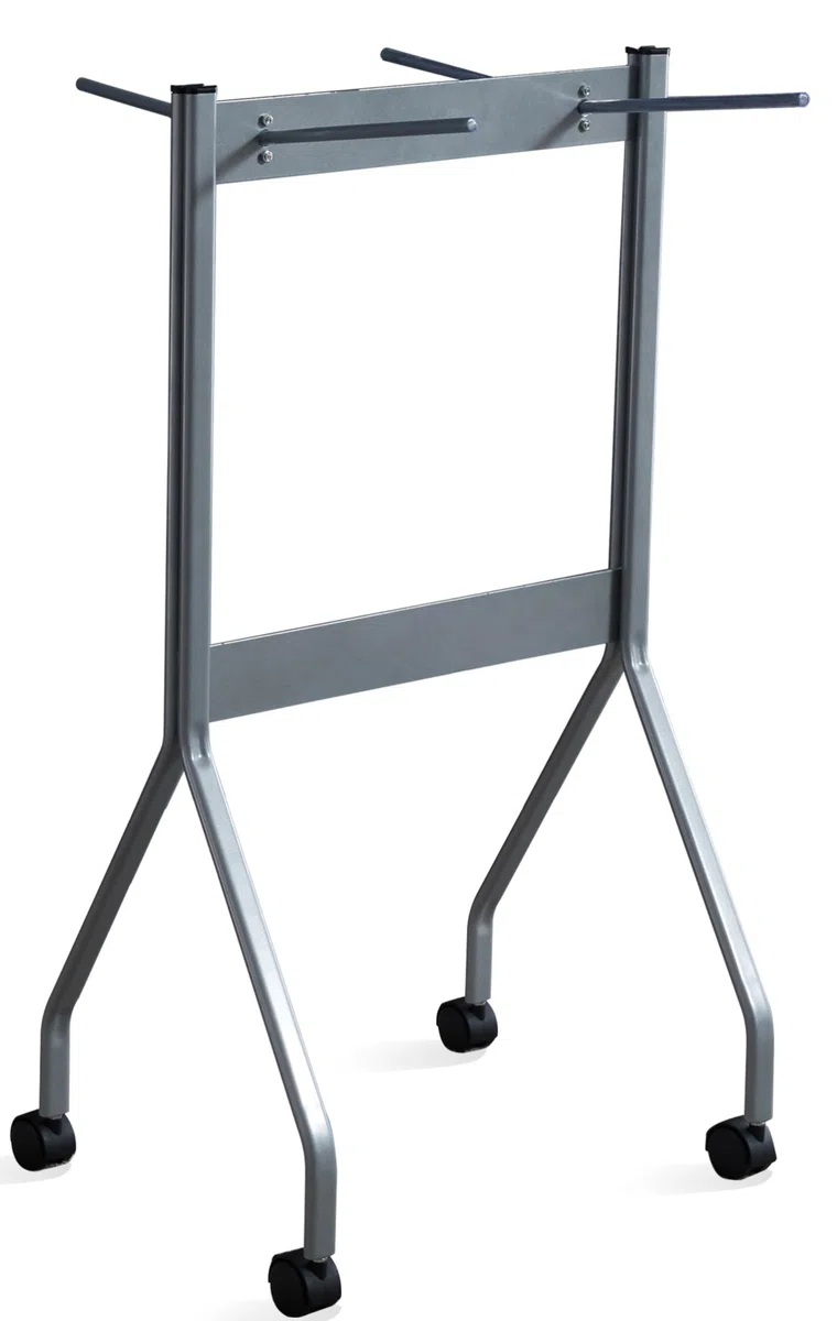 VOLERO' ; Carro Silla Plegable, Modelo PIRRO, Estructura Acero, Capacidad 8 Sillas, 4 Ruedas con Freno. (Plata)