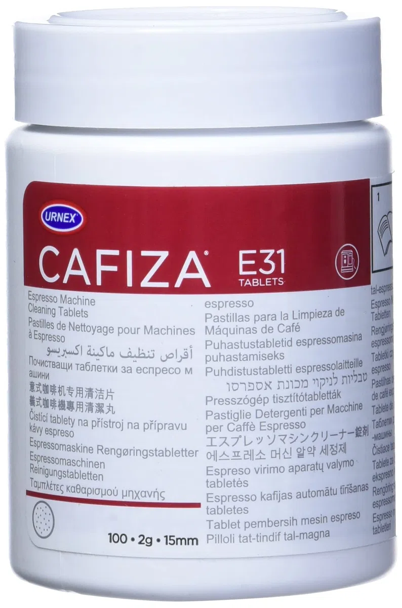 Urnex Cafiza - Pastillas limpiadoras para cafeteras italianas (100 unidades)