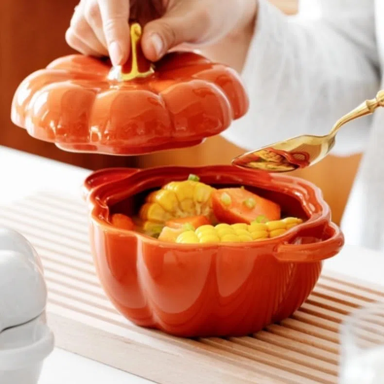 - Olla de cerámica para calabaza, olla con forma de calabaza, olla holandesa con tapa, olla de sopa de calabaza, olla de calabaza, olla de calabaza, olla de calabaza, olla de calabaza