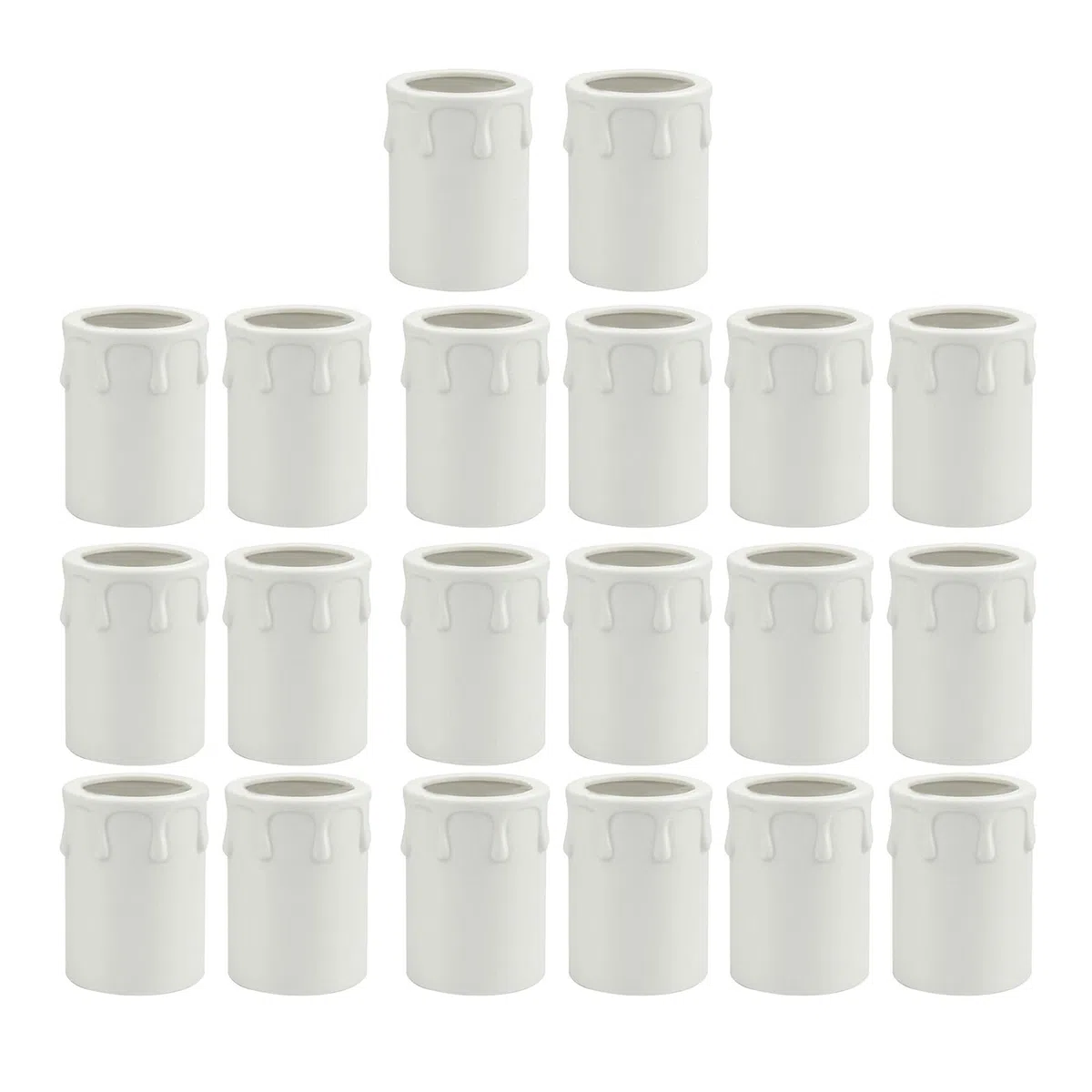 10/20 Unidades Protector de Vela de Plástico 44 x 60 mm Cubierta de Candelabro de Plástico Tubo de Pared