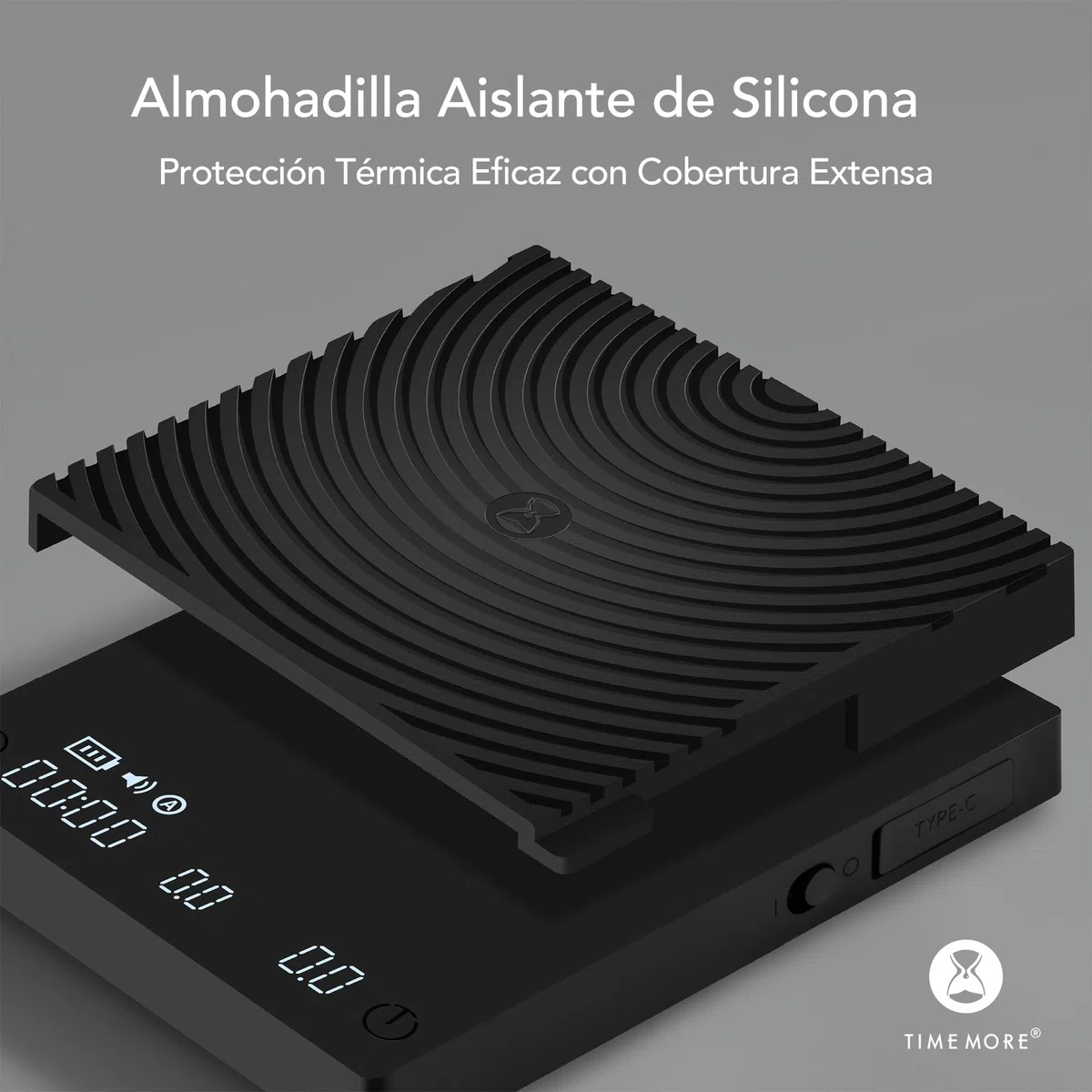 TIMEMORE Black Mirror Mini, balanza digital para café con temporizador, 2 kg/0,1 g, función de flujo, compacta y portátil, almohadilla protectora de silicona, balanza para espresso, negra