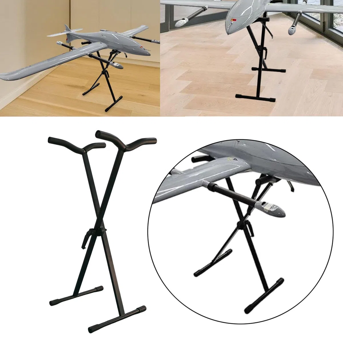 Herramienta Auxiliar para Soportes de Exhibición de Maquetas de Aviones, Ligera, Fácil de Usar, Hecha de Metal.