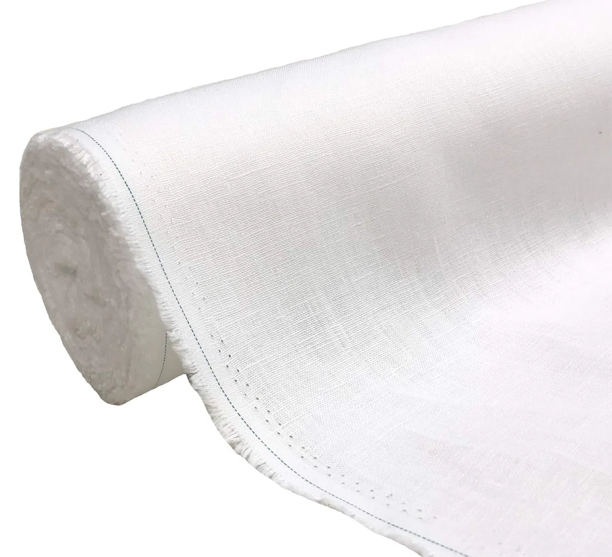 A-Express Natural Pura 100% Tela de lino Material suave Confección de vestidos Moda Bolsa de lino 140cm ancho - 1 Metro (100cm x 140cm) Blanco