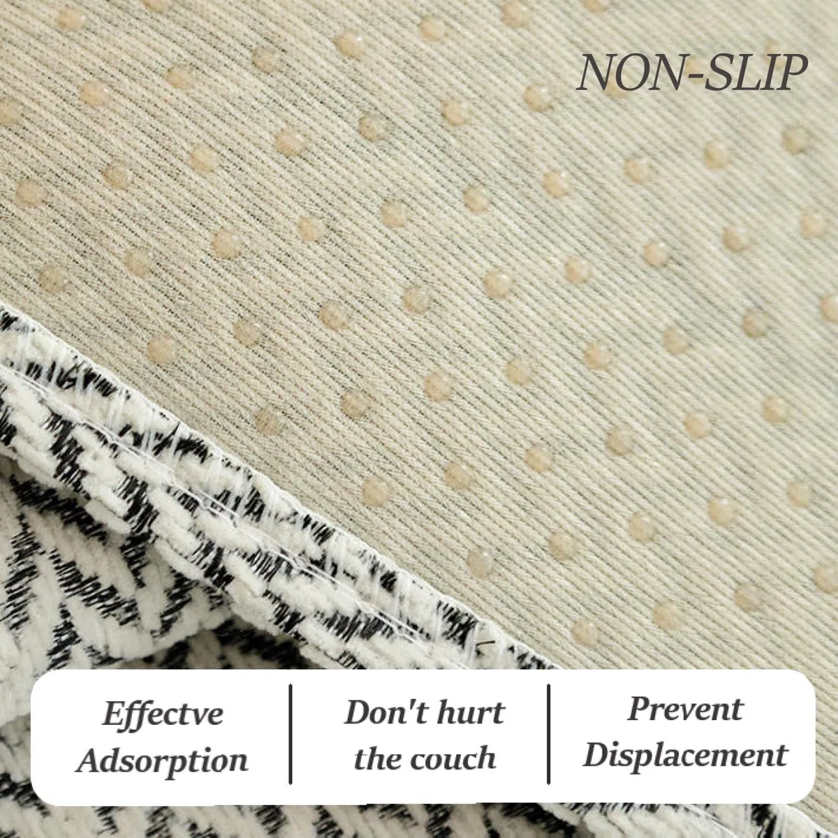 Cubierta del sofá de Espiga, Cubierta de sofás Chenille, Protector de Muebles difuso Divertido, Slip para sofá seccional, Todas Las Temporadas de sofás Cubiertas C 70x70cm