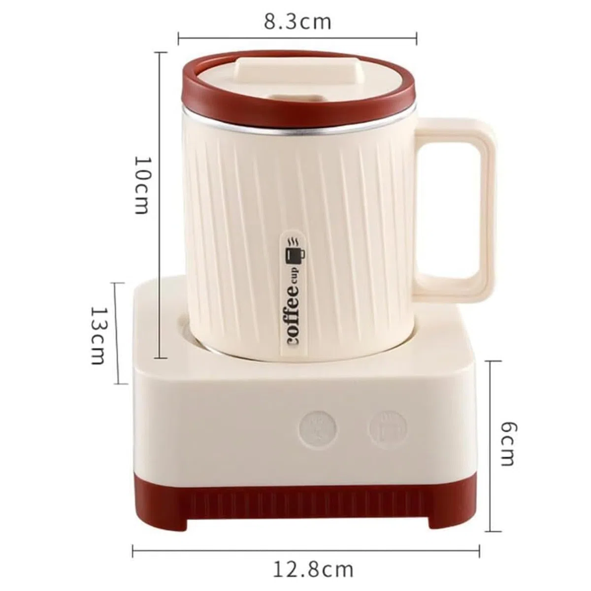 Enfriador Eléctrico de Bebidas, Vaso Eléctrico Refrigerante de 500 ml con Doble Función de Frío y Calor, Empaque en Caja de Regalo, Cuerpo de Aluminio, Inicio con un Solo Toque, Mini Enfriador D