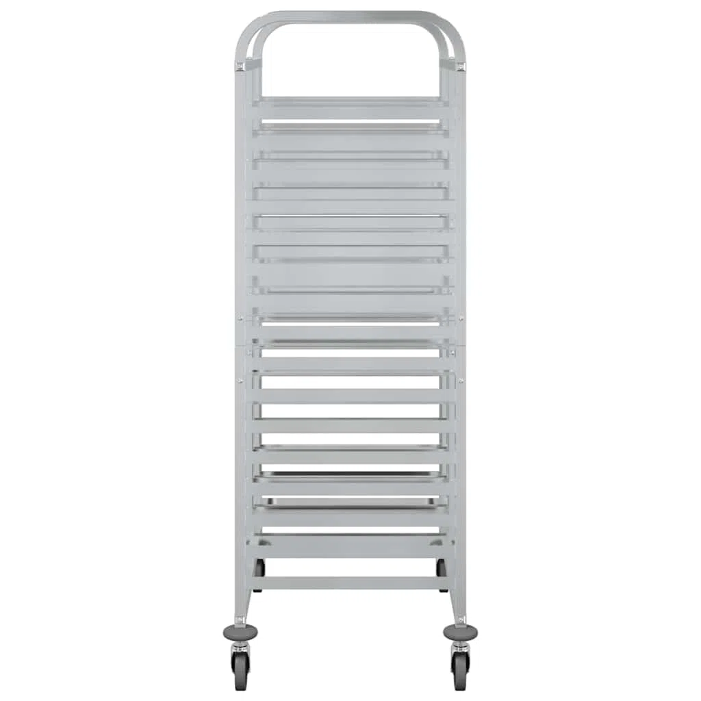 Carro de bandeja de acero inoxidable 75 x 55 x 162,5 cm con 32 contenedores GN 1/1, enrollable con 4 ruedas giratorias, ahorra espacio para cocina y gastronomía, estante estable y organizador