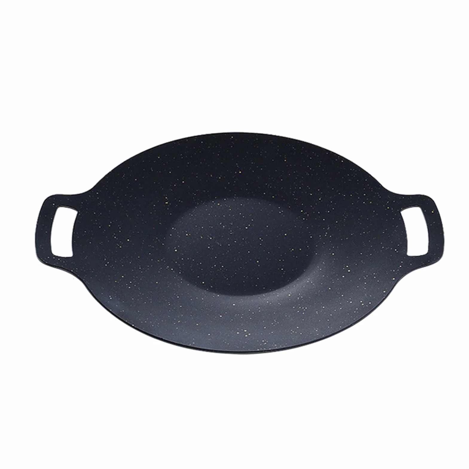 Sartén coreana para parrilla, piedra Maifan, placa de parrilla antietapas de alta temperatura (28 cm)