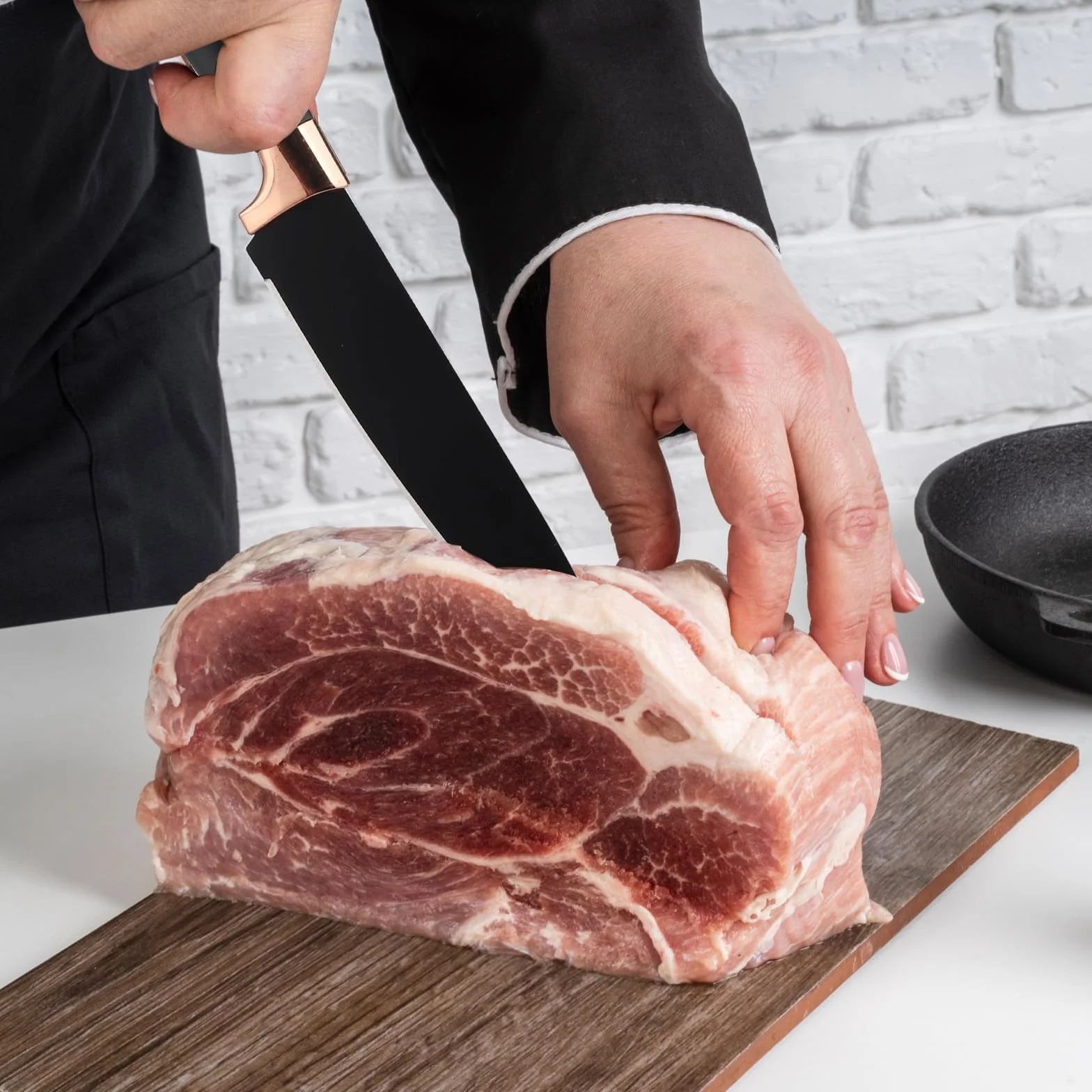 Juego de Cuchillos de Cocina de 19 Piezas, Juego de Utensilios de Cocina de Silicona, Incluye Cinco Cuchillos y una Tabla de Cortar, con Caja de Almacenamiento (Negro)