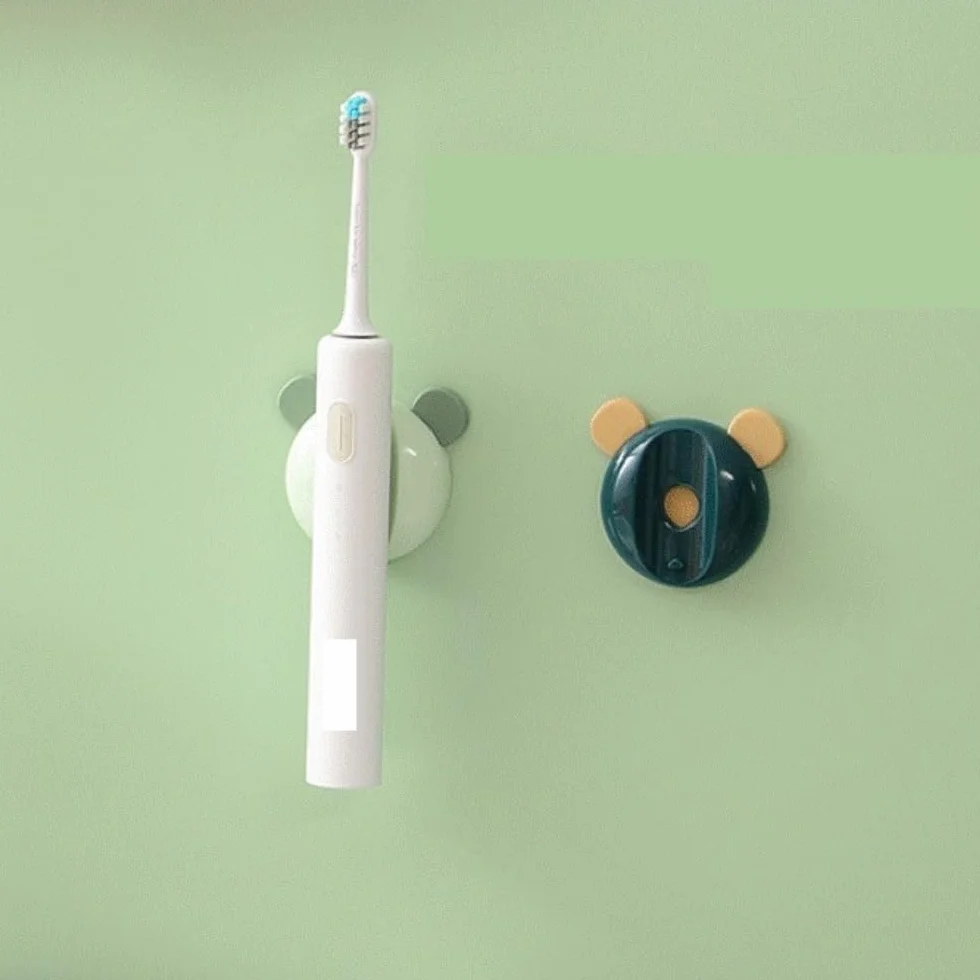 Organizador Cepillos De Dientes Soporte Magnético For Cepillo De Dientes Eléctrico, Sin Necesidad Perforación, Montado En La Pared Accesorios De Baño(Pink)
