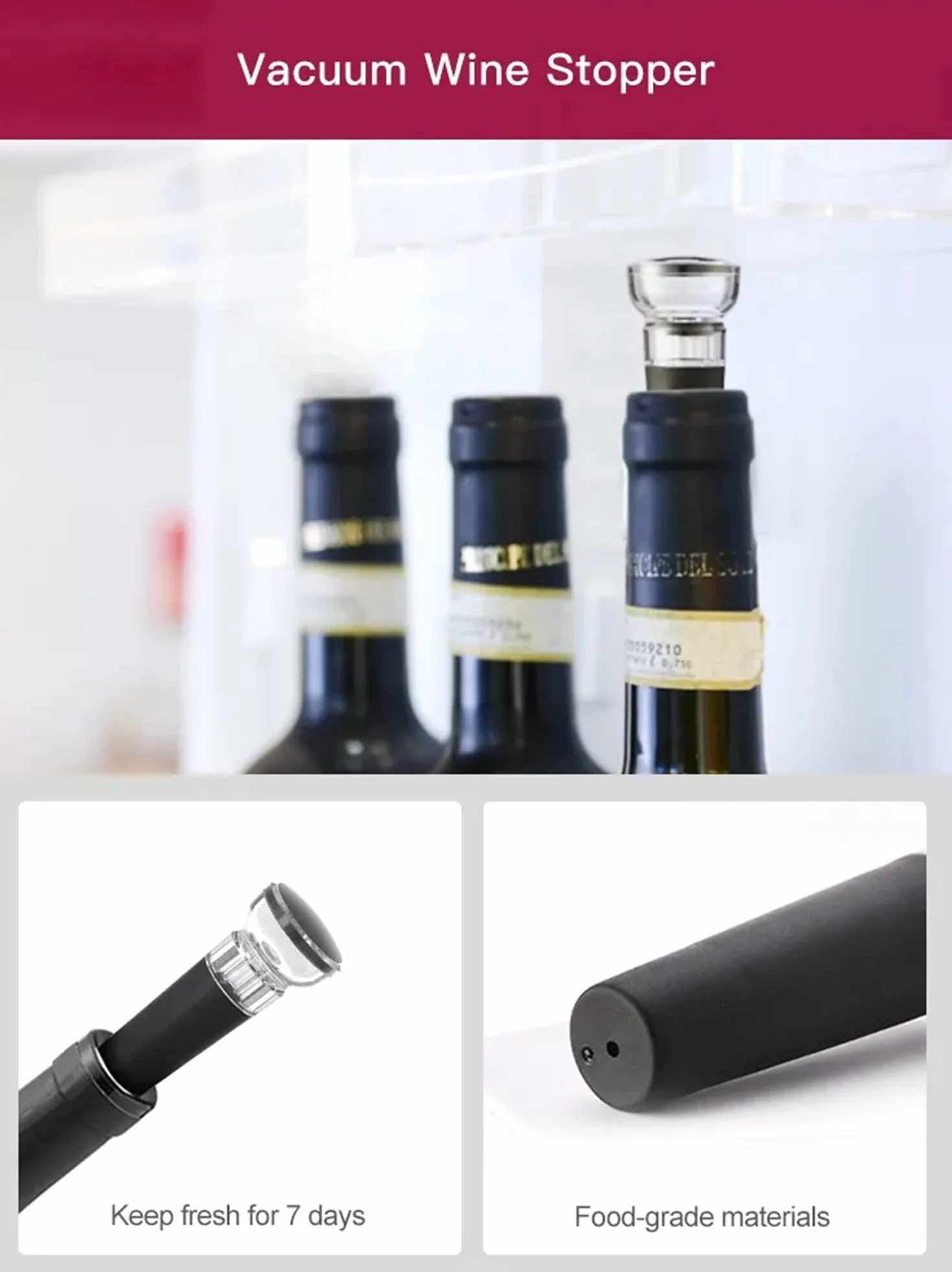 Sacacorchos Eléctrico, Abridor Botellas de Vino Profesional Recargable, Abrebotellas Automático Portátil con Cable USB, Cortacápsulas Botella, Tapón de Vino de Vacío y Vertedor de Vino