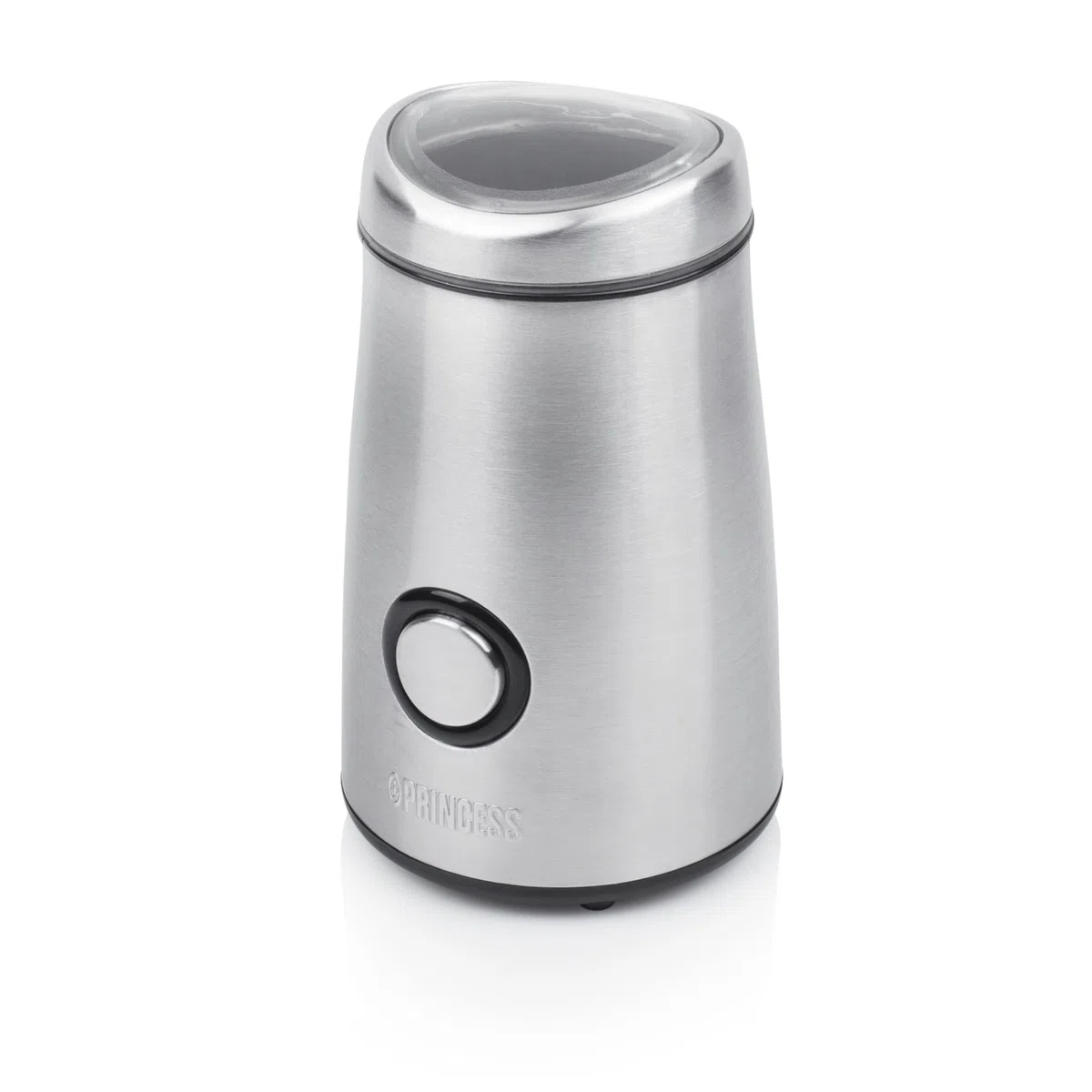 Princess 242196 Molinillo elétrico de café, nueces, hierbas o especias, 50 gramos de capacidad, carcasa de acero inoxidable, 150 W, Plata (01.242196.01.001)