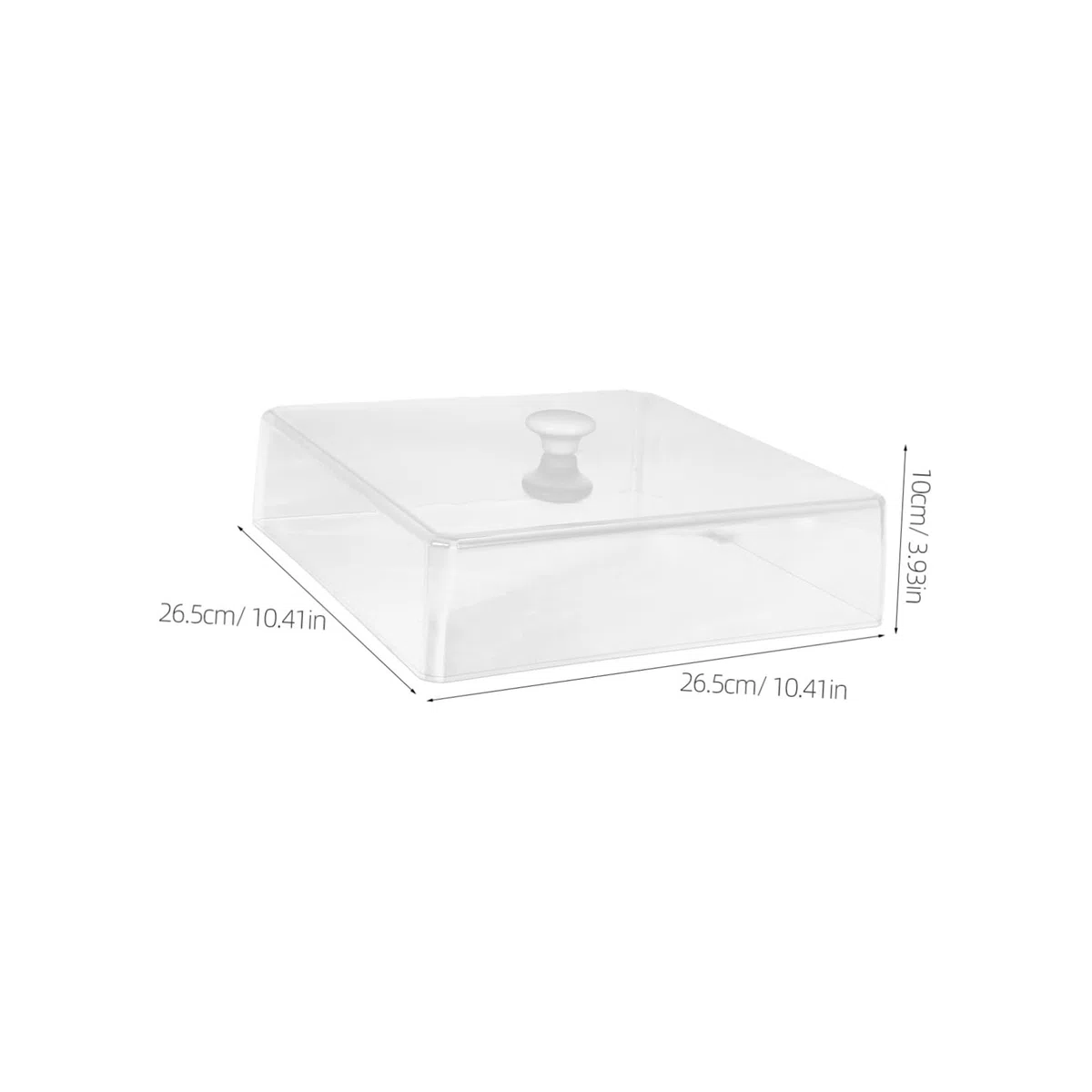 ABOOFAN Cubierta Protectora para Alimentos Grande Cuadrada Transparente, Tapa para Microondas Resistente al Calor, Accesorio de Cocina para Conservación y Prevención de Salpicaduras,