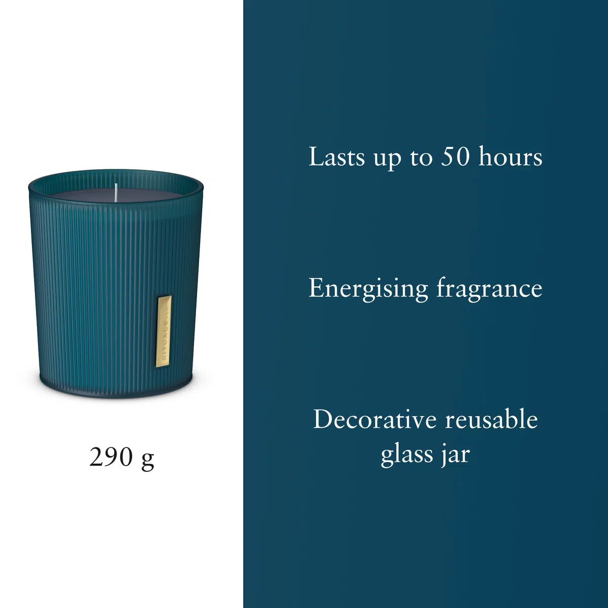 RITUALS Vela Aromática de The Ritual of Hammam – con Eucalipto y Romero – Hasta 50 horas de duración – 290g