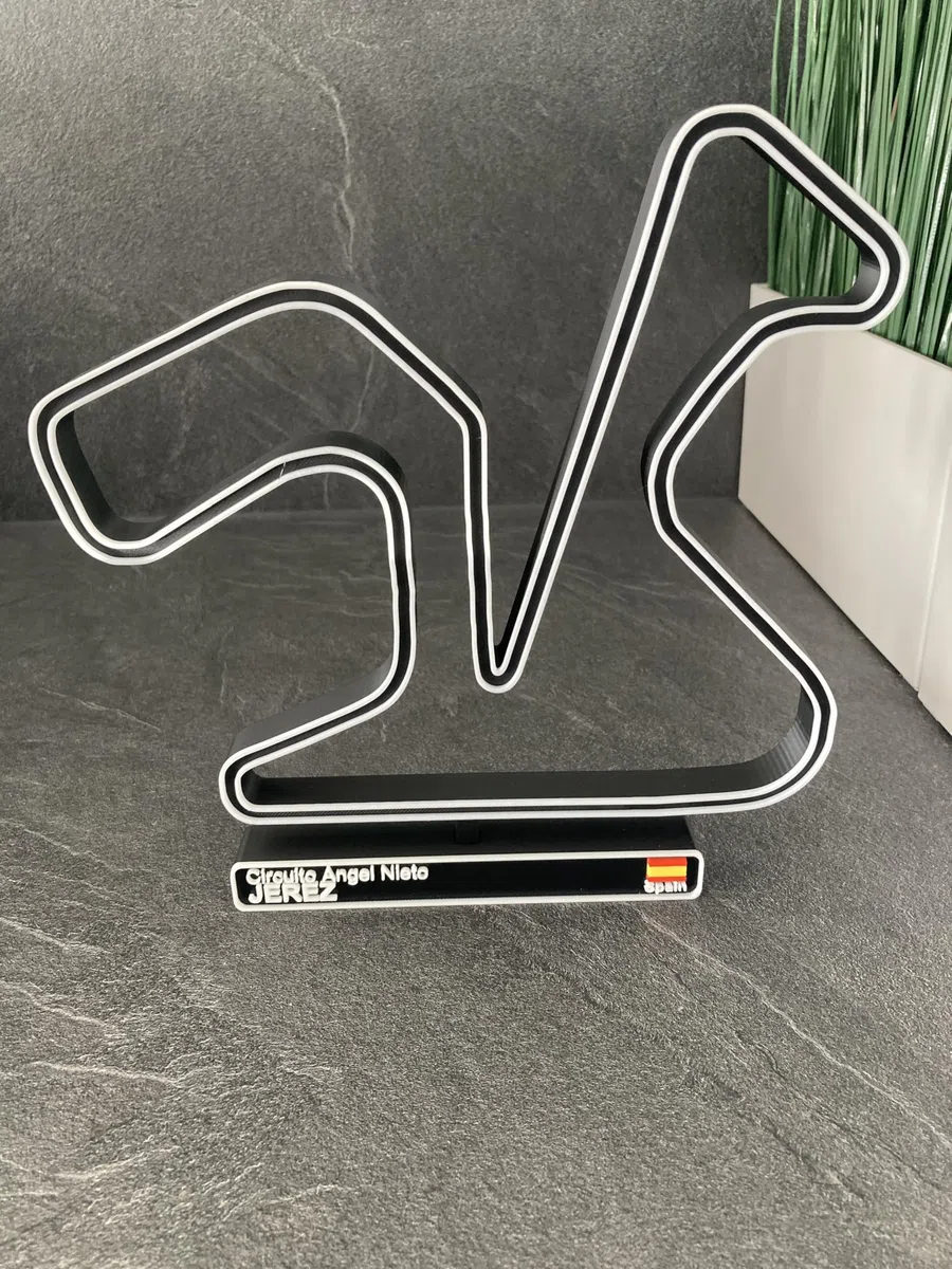 Circuito de Jerez, Maqueta de Circuito de Carreras 3D, Decoración de Automóviles