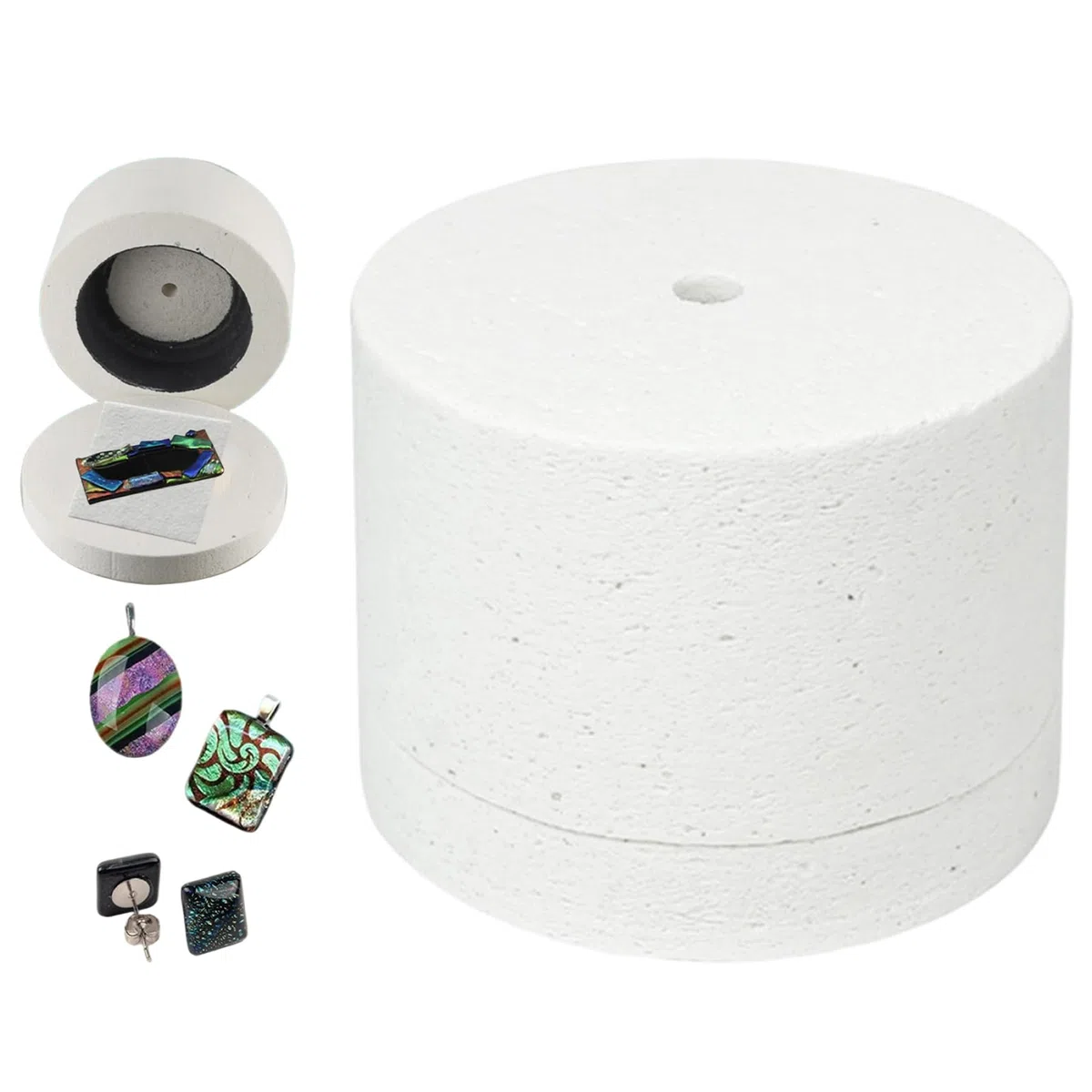Gcroet Horno microondas para cerámica, Horno microondas para fusión de Vidrio con hornos, Papel, Vidrio, joyería, Herramientas de Bricolaje en casa, 4, 7x3, 3 Pulgadas, 1 ud.