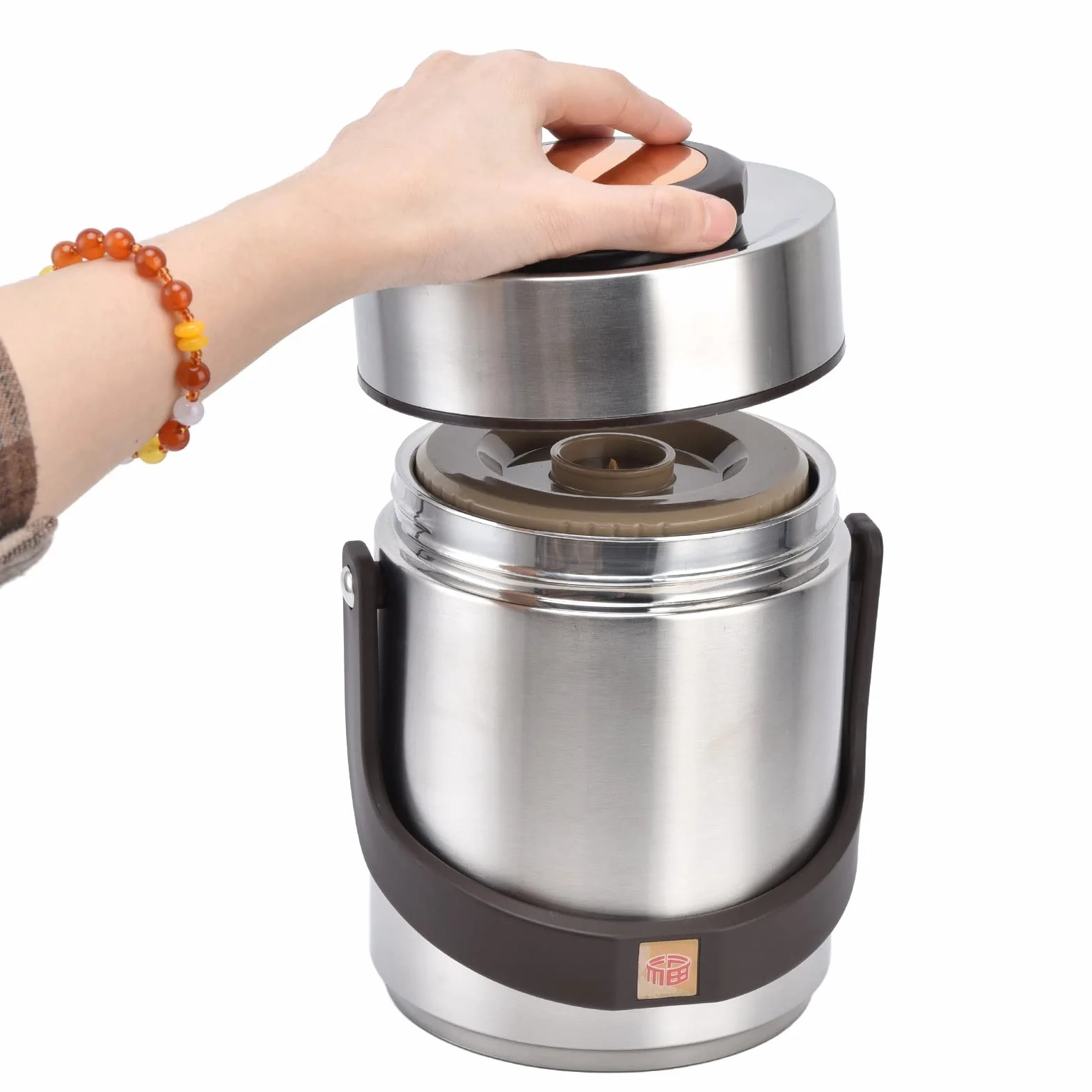 Fiambrera De Gran Capacidad De 1500 Ml, Fiambrera Al Vacío De Acero Inoxidable Contenedor De Alimentos Con Aislamiento Tarro De Comida Contenedor Portátil Fiambrera Con Aislamiento Para Adultos