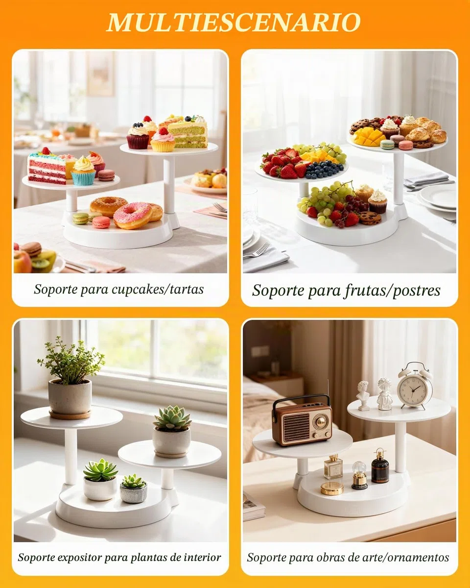 Uten Bandejas para Tartas Soporte de Torta Decoración de Pasteles Expositor para Hornear Herramientas 11 Inch